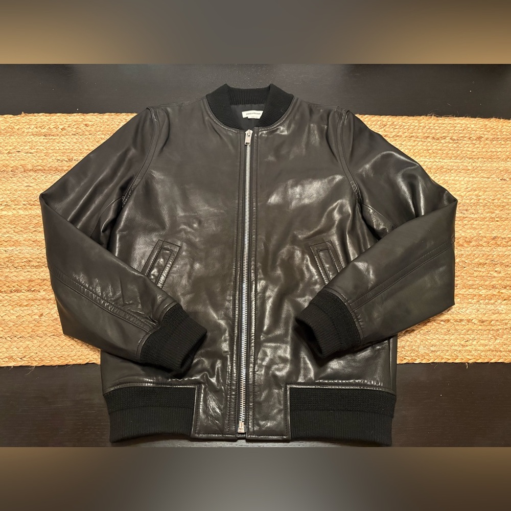 Zadig & Voltaire Men’s Leather Bomber Jacket